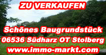 Verkauf Baugrundstck in 06536 Sdharz OT Stolberg Harz